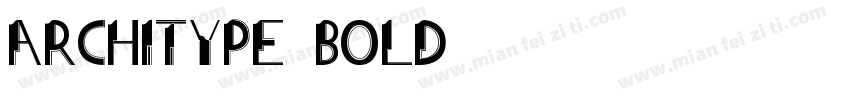 ArchiType Bold字体转换
